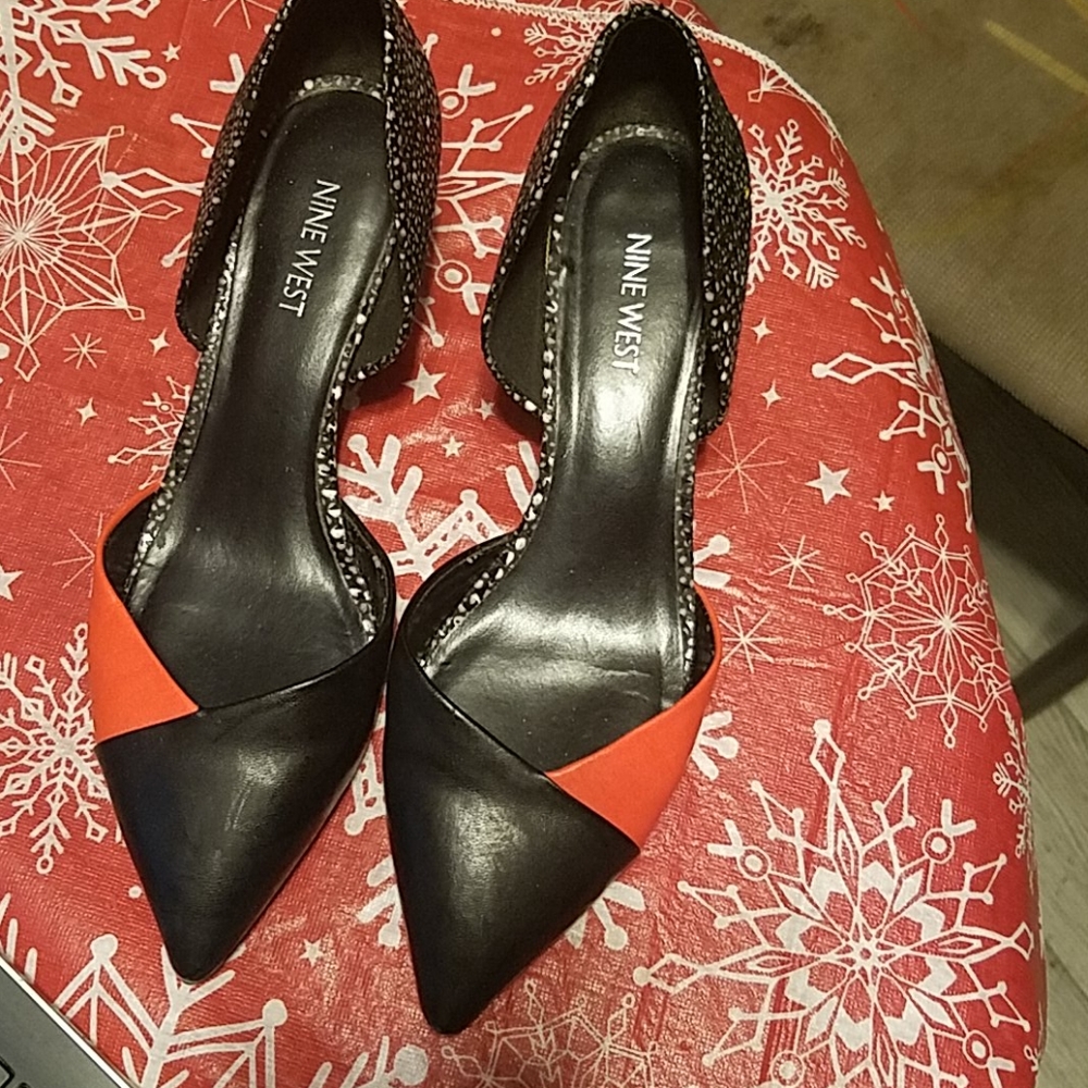 Black Polka Dot Orange